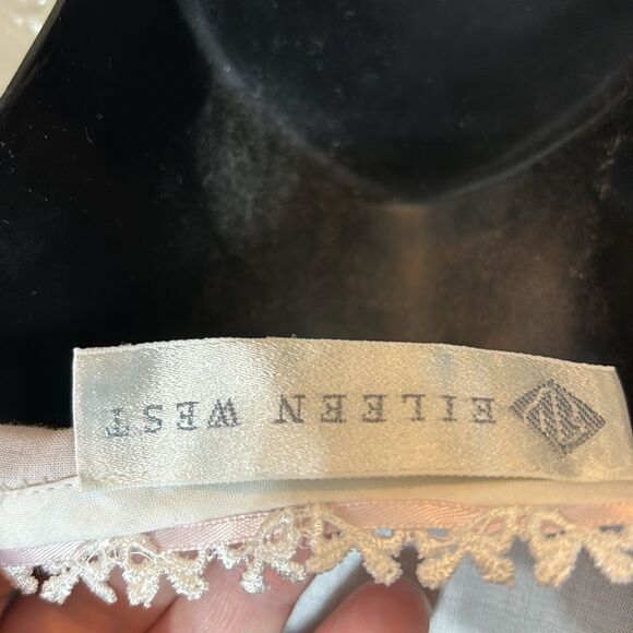 Eileen west vintage 90s coquette nightgown bow embroidered lightweight lace xs - Picture 8 of 11